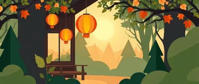 Illustration for: Hanging The First Lanterns Of Autumn